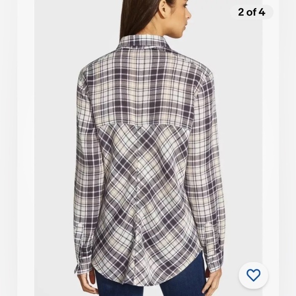 Free People Stitch Detail Plaid Long Sleeves Shirt Gray Multi
XS Runs Big - Picture 3 of 10